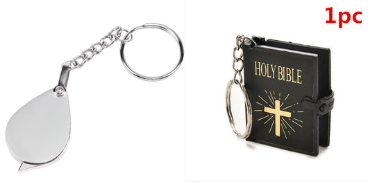 Mini Biblia Inglesa Llavero de Papel Real - Joyería Cristiana Portátil - Image 20