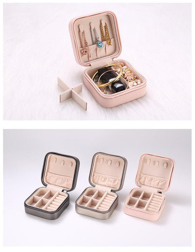 Caja de Almacenamiento Portátil con Cierre de Cremallera para Joyas - Estilo Europeo - Image 5