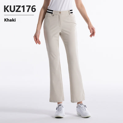 Pantalones Deportivos para Mujer con Cintura Elástica y Corte Acampanado - Image 5