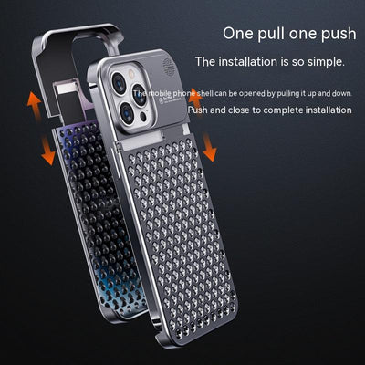 Funda de Aluminio para iPhone 14 13 Pro Max Plus con Disipación de Calor y Protección Total - Image 13