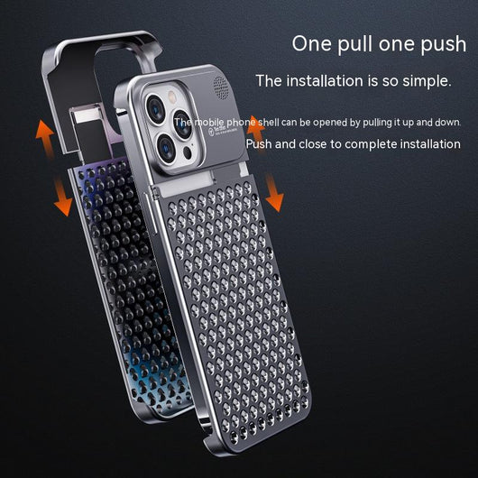 Funda de Aluminio para iPhone 14 13 Pro Max Plus con Disipación de Calor y Protección Total - Image 13