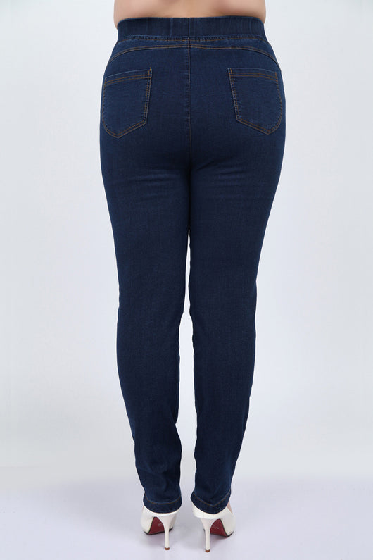 Jeans Talle Alto Extra Grande para Mujer - Largo Extendido - Image 7
