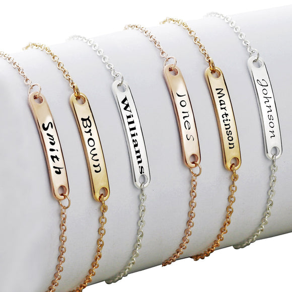 Pulsera Personalizada con Grabado de Nombre