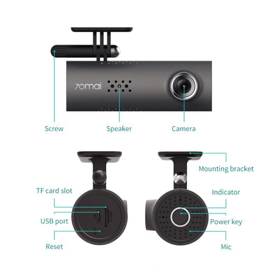 Cámara DVR para Auto WiFi 1080P Full HD con Visión Nocturna y Sensor G - Image 5