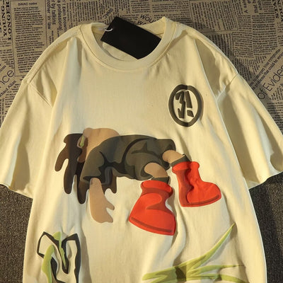 Playera Estampada con Diseño Cartoon para Hombre - Image 6