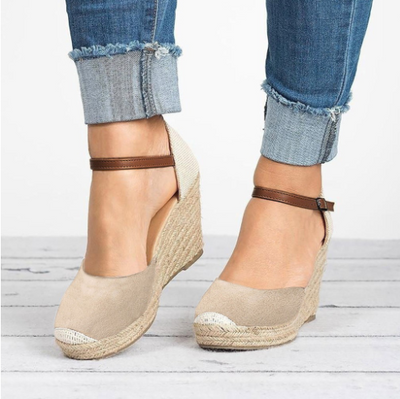 Sandalias de Plataforma Extra Alta en Cáñamo y Paja - Tallas Grandes Impermeables - Image 2