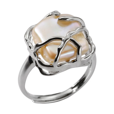 Anillo de Plata Esterlina con Perla Engarzada - Image 11