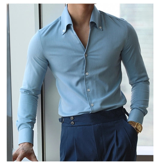 Camisa Italiana de Cuello Clásico para Hombre - Colección Otoño - Image 13
