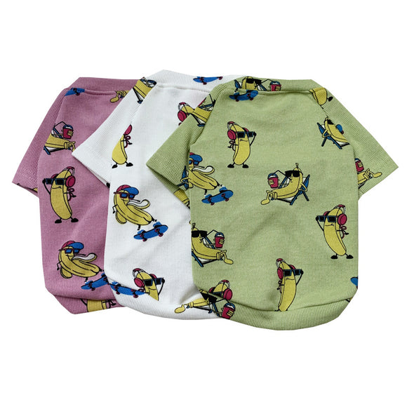 Conjunto a juego para padres e hijos con diseño de perrito