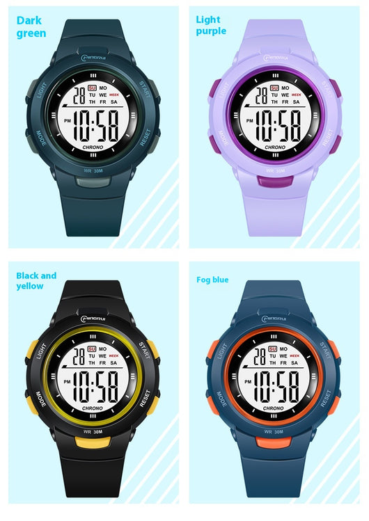 Reloj Electrónico Estudiantil con Correa Luminosa Impermeable y Hebilla de Moda - Image 17