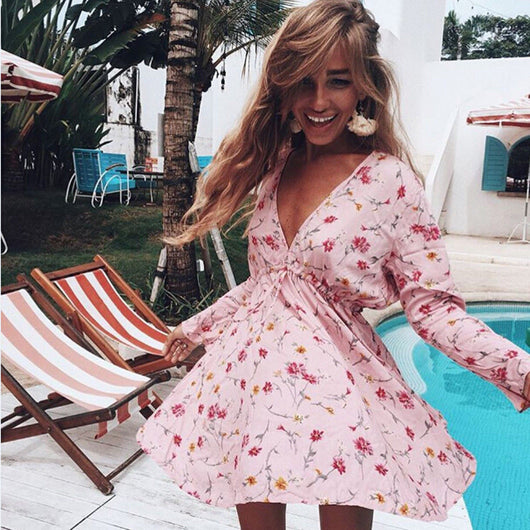 Vestido Mini Estampado de Corte Ajustado - Image 15