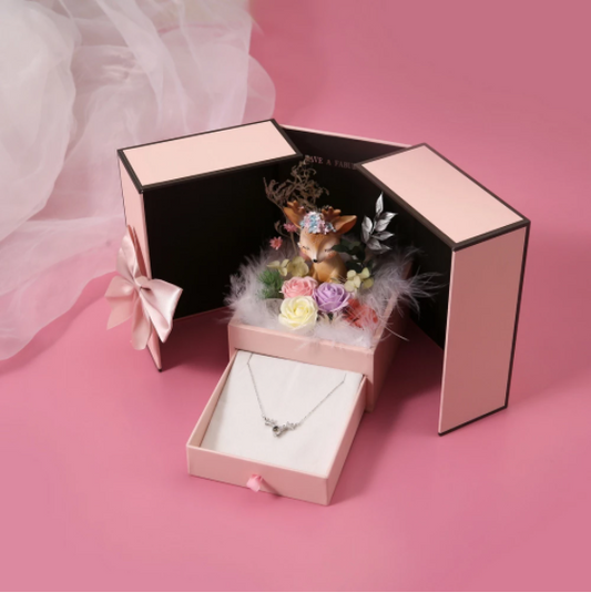 Caja de Regalo Floral Tanabata San Valentín Empaque Premium