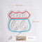 Letrero Neon LED Ruta 66 - Luz Creativa Decorativa