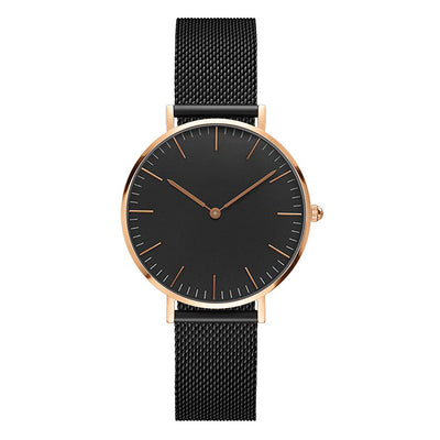 Reloj de Hombre Cuarzo Oro Rosa Ultra Delgado con Correa de Acero Doble Aguja - Image 16
