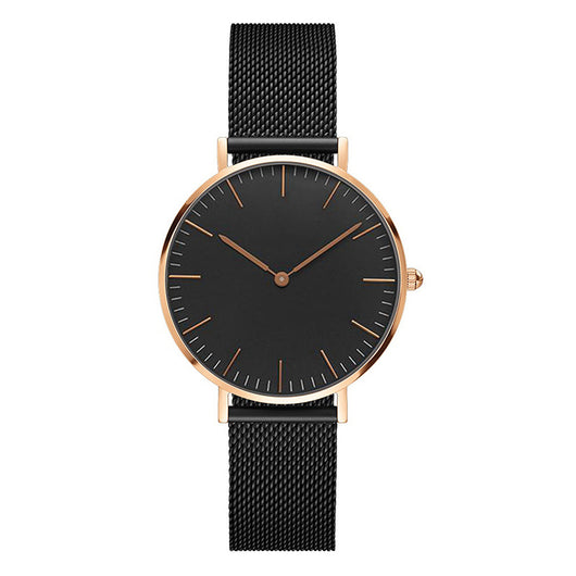 Reloj de Hombre Cuarzo Oro Rosa Ultra Delgado con Correa de Acero Doble Aguja - Image 16
