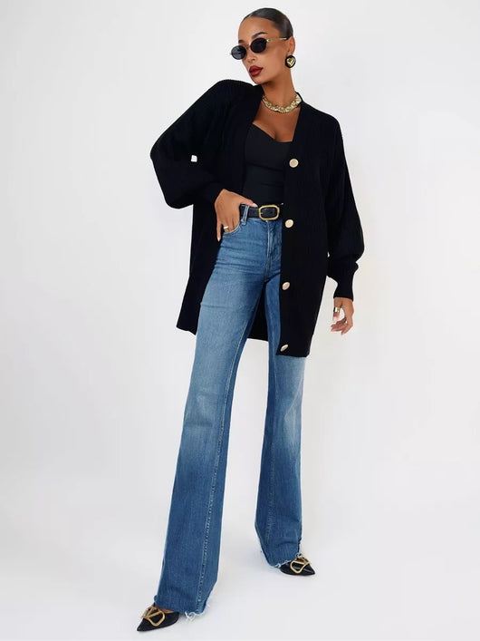 Cardigan Tejido Suelto Cuello V - Diseño Versátil para Otoño - Image 39