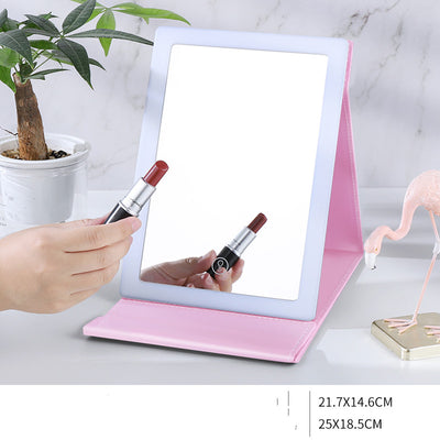 Espejo de Maquillaje Portátil con Luz LED Plegable - Image 6