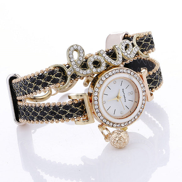 Reloj Pulsera con Lentejuelas