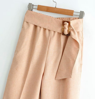 Pantalones con Hebilla Cuadrada - Image 3