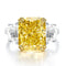 Women's Ice Cut High Carbon Diamond Ring Yellow 5