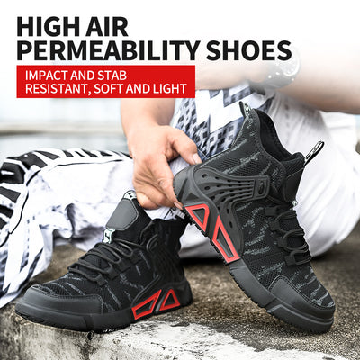 Zapatos de Seguridad Profesionales Ligeros Anti-impacto para Hombre