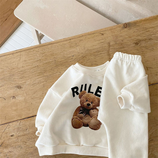 Conjunto Infantil Osito con Estampado Acolchado de Dos Piezas - Image 2