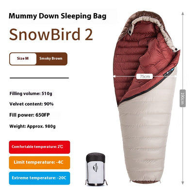 Saco de Dormir Premium con Plumón de Ganso Cálido y Confortable - Image 13