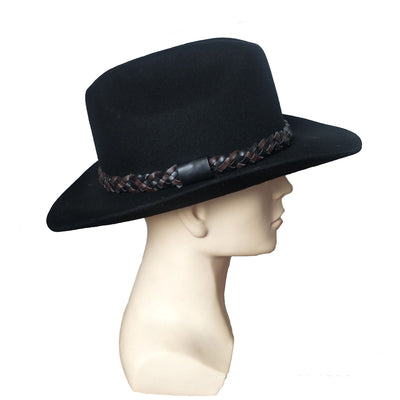 Sombrero Vaquero Occidental de Fieltro Lana - Gorro Jazz Elegante - Image 3