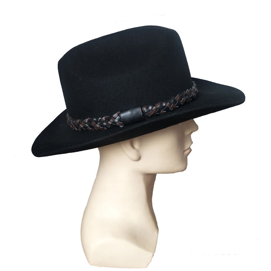 Sombrero Vaquero Occidental de Fieltro Lana - Gorro Jazz Elegante - Image 3