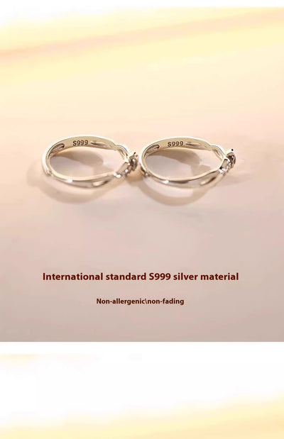 Anillo de Plata Pura S999 Diseño Exclusivo para Mujer - Image 17