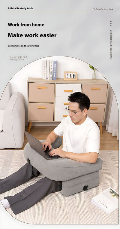 Mesa de Lectura Inflable Plegable con Almohada para Libros - Image 11