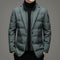 Abrigo Impermeable con Plumón para Hombre - Conjunto Invierno con Bufanda