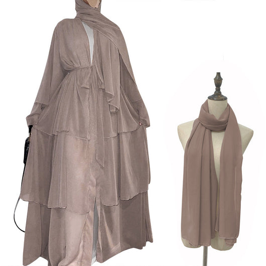 Cardigan Elegante de Tres Capas en Chifón - Estilo Europeo y Americano - Image 14