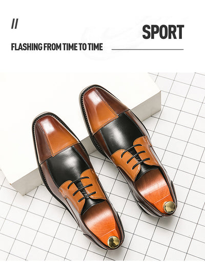 Zapatos de Cuero Talla Grande con Punta Cuadrada - Elegancia Formal y Casual - Image 15