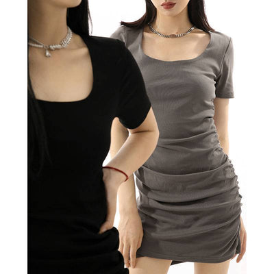 Vestido Negro Escote Cuadrado Pure Desire - Image 2