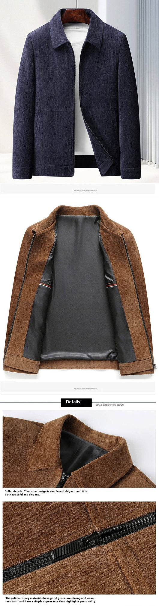 Saco Casual de Solapa para Hombre Maduro - Image 7