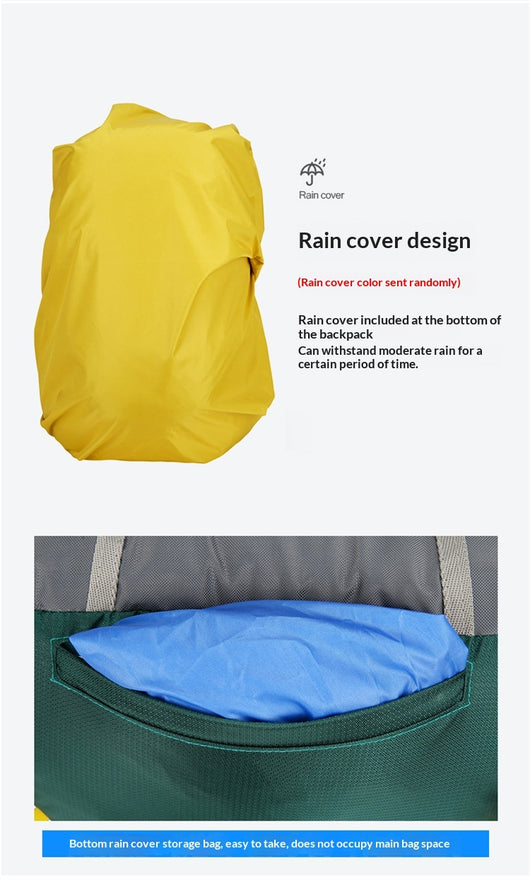 Mochila de Senderismo de Gran Capacidad Multifuncional para Deportes y Aventura - Image 14