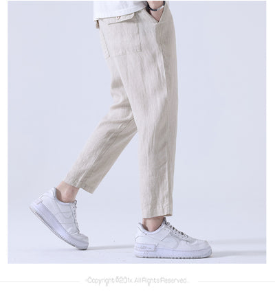 Pantalones Anchos Casuales Estilo Asiático para Hombre - Image 12