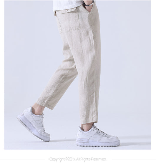 Pantalones Anchos Casuales Estilo Asiático para Hombre - Image 12