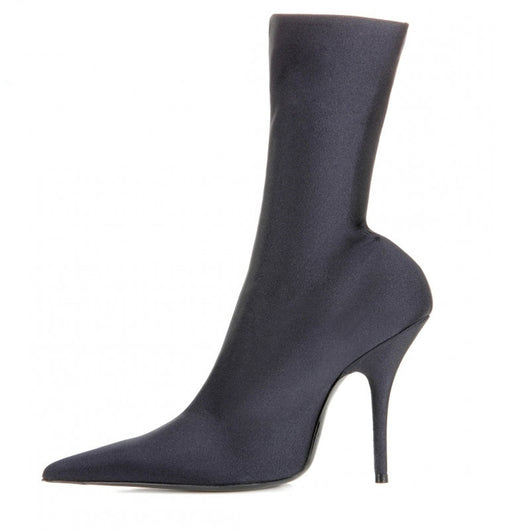 Botas Puntiagudas con Tacón Stiletto y Elástico Lateral para Mujer - Image 7