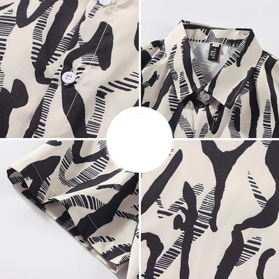 Camisa Estampada PU Delgada para Hombre - Diseño Playa - Image 10