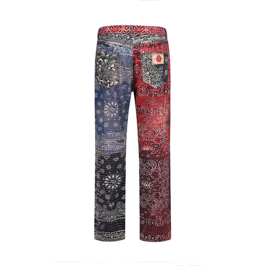 Pantalones Jeans Hombre Estampado Digital Corte Recto - Image 2
