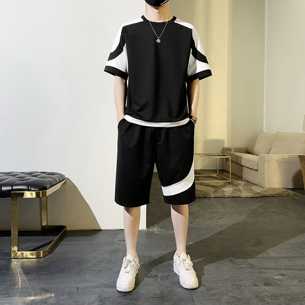 Conjunto Casual de Playera Manga Corta para Hombre - Comodidad Perfecta