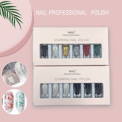 Set de Esmaltes con Plantillas de Transferencia de Diseños Pintados - Image 8