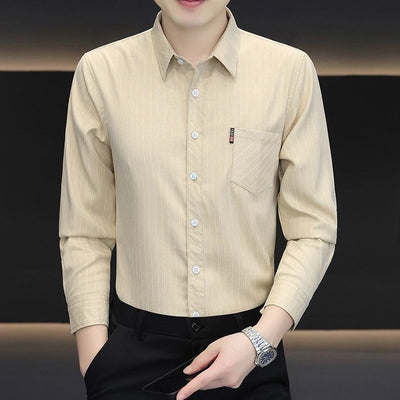 Camisa Slim Fit a Rayas Versátil para Joven - Image 6