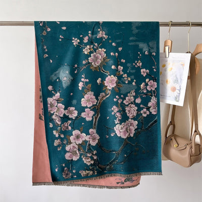 Bufanda Gruesa de Invierno con Diseño Jacquard Tipo Cashmere - Image 39
