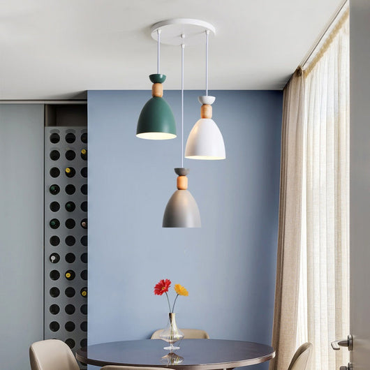 Lámpara Colgante de Tres Brazos para Comedor - Diseño Moderno