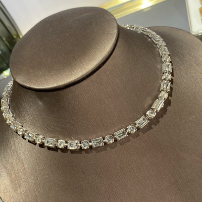 Collar Eslabones de Moissanita - Cadena Completa de Diamantes para Mujer - Image 4