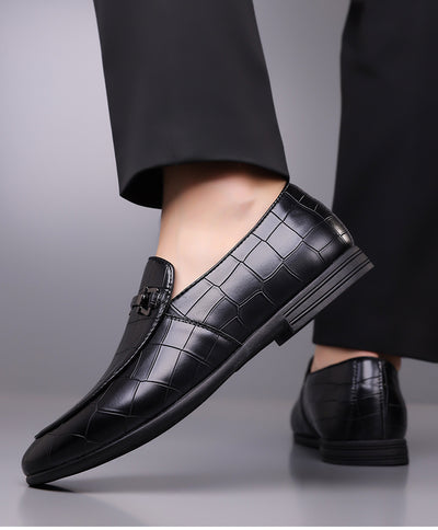 Zapatos de Cuero Ligeros Talla Grande Estilo Cuadros Lujo Premium - Image 36