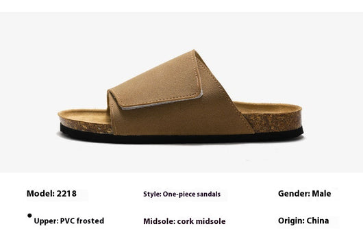 Pantuflas de Corcho y Cuero para Hombre - Sandalias Retro Cómodas - Image 21